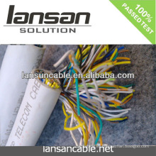 LANSAN Cable de alta velocidad del teléfono de 100 pares con la chaqueta del PVC Conductor desnudo de 0.5mm CE UL ISO APROBACIÓN